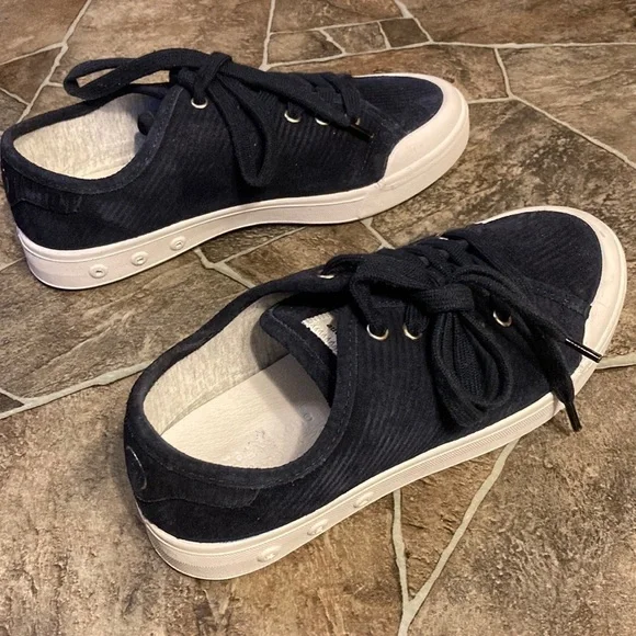 New Rag & Bone | Standard Issue Lace Up Sneaker in Navy Cord Sz 6.5 - Picture 5 of 14